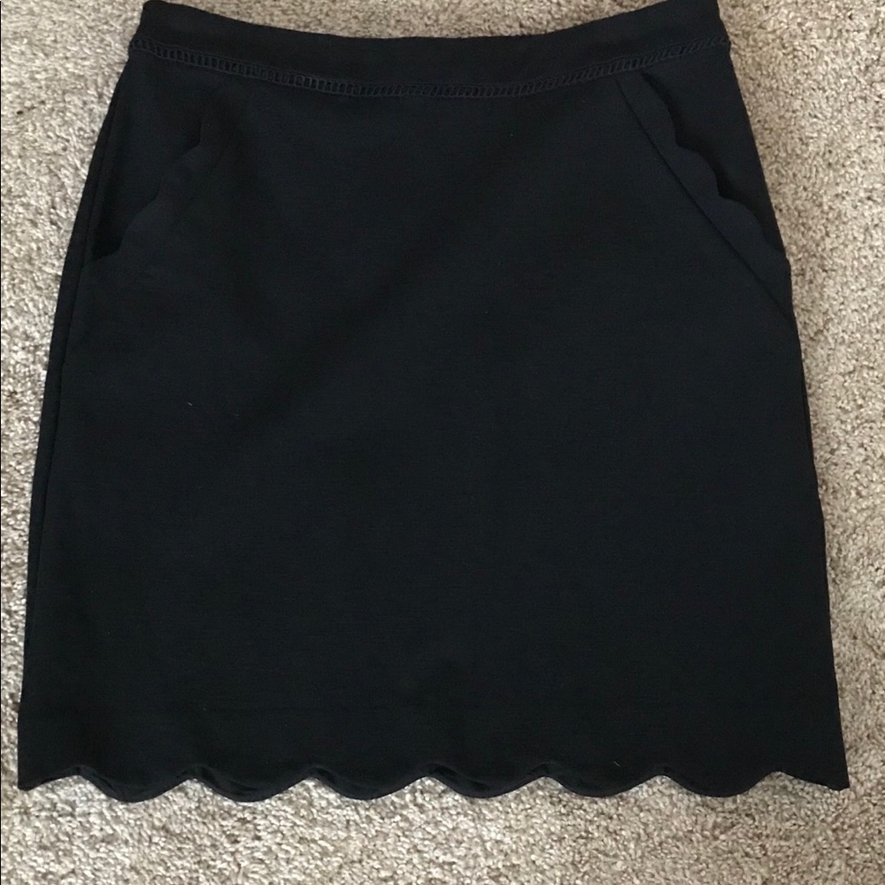 Skies are Blue Scalloped Clack Skirt